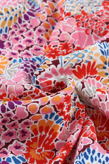 Multicolor Floral Print Spaghetti Straps Sleeveless Top