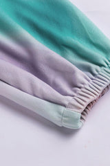 Wholesale Multicolor Tie Dye Top & Drawstring Shorts Loungewear Set