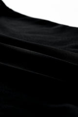 Black Sexy Rhinestone Sleeveless High Neck Bodysuit - Ninonine