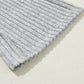 Light Grey Slouchy Ribbed Knit V Neck Top & Pants Loungewear Set