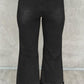 Black Distressed Hollow Out High Waist Flare Jeans