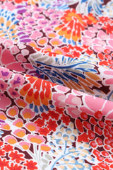 Multicolor Boho Floral Printed Flutter Sleeve Dress