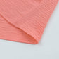 Pink Casual Shirred Cuffs Half Sleeve Top