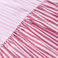 Pink Striped Patchwork Ruffle Button Up Shirt