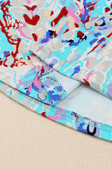 Light Blue Abstract Print Boho Camisole