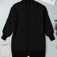 Black Plaid Casual Contrast Trim Knit Cardigan